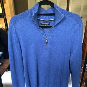 Banana Republic cashmere Quarter Zip pullover
